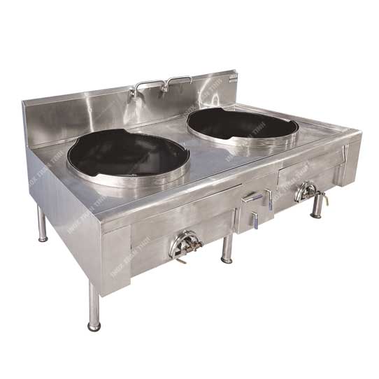 BẾP GAS 2 LÒ (CHẢO LỚN, HÀN QUỐC)