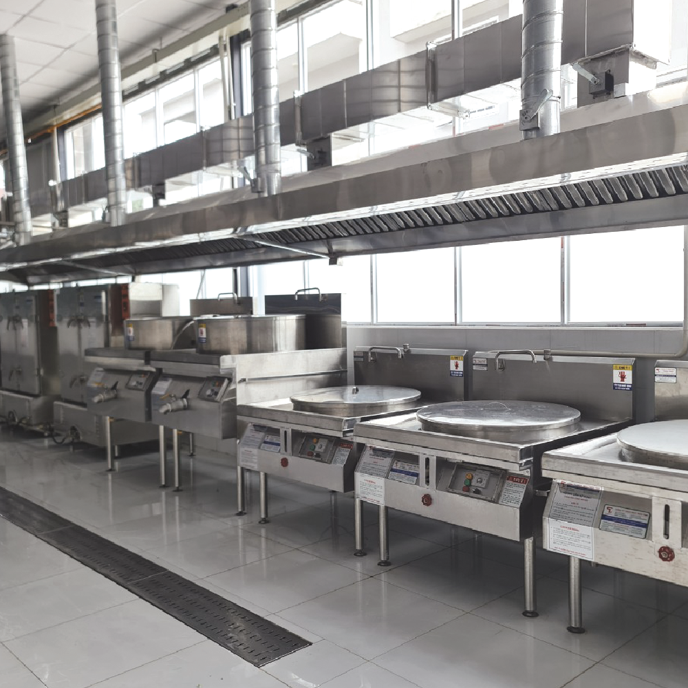 Gia công – thiết kế – sản xuất thiết bị bếp inox công nghiệp theo yêu cầu.